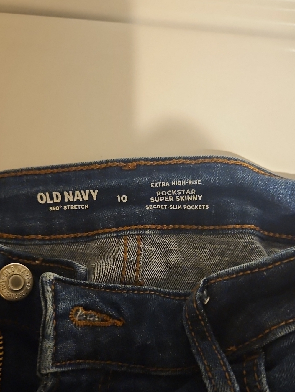 Old Navy Rockstar Super Skinny Jeans - Dark Denim Blue